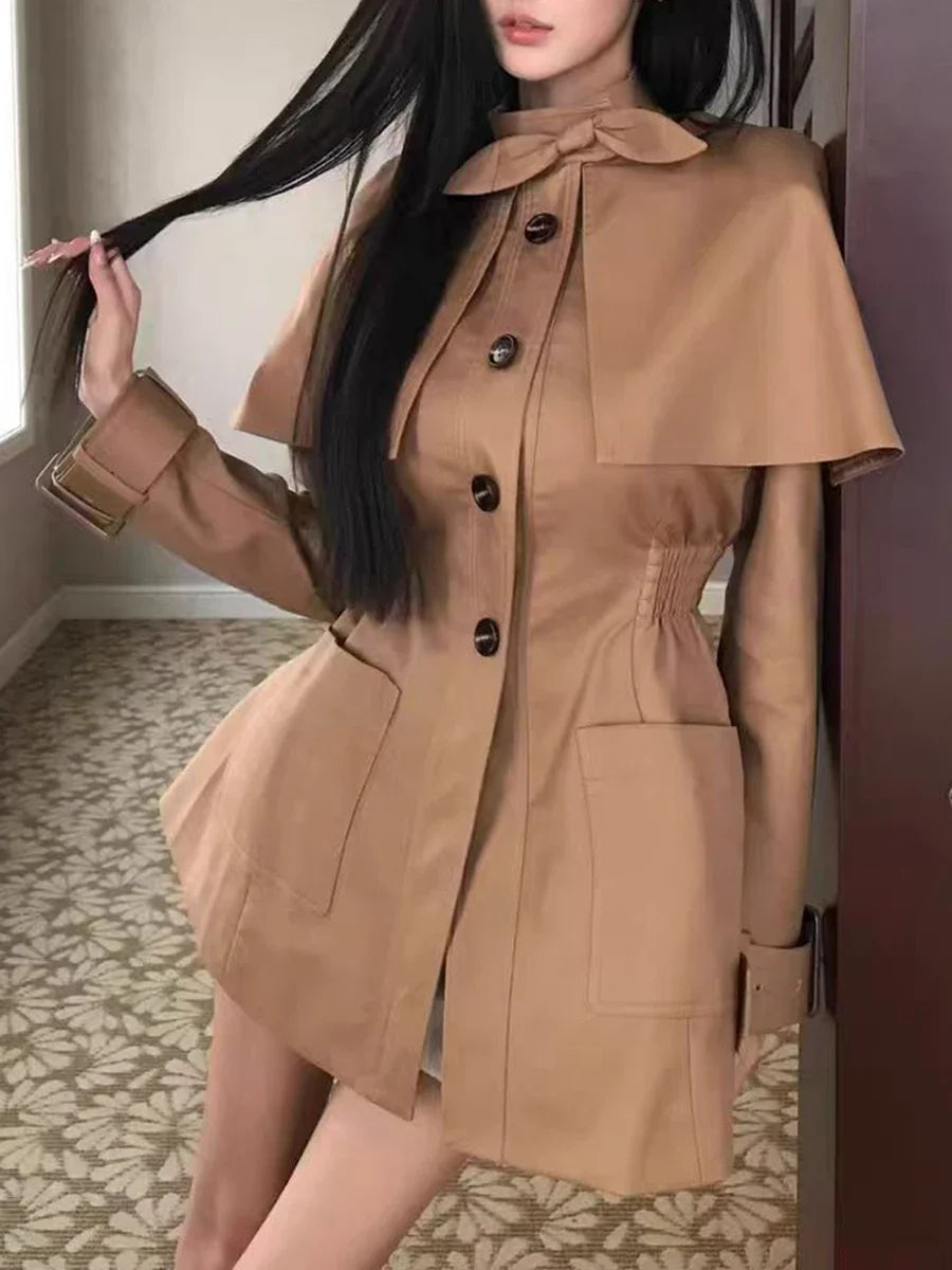 Bowknot Trench Coat