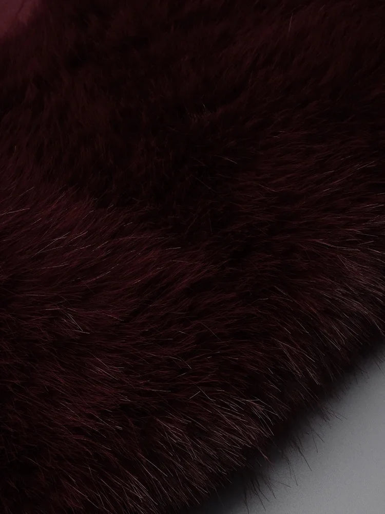 Lorene Fur Maxi Dress
