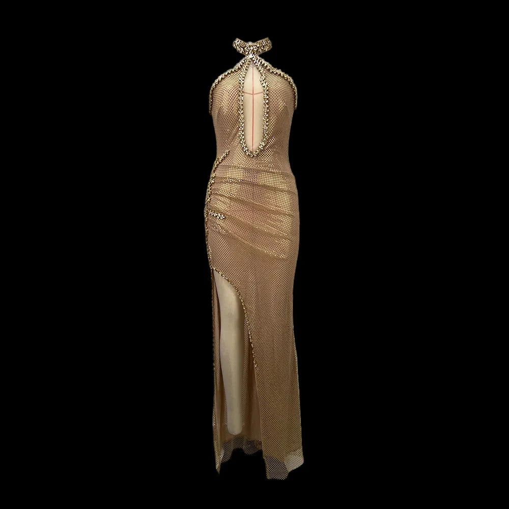 Michelle Sequins Maxi Dress