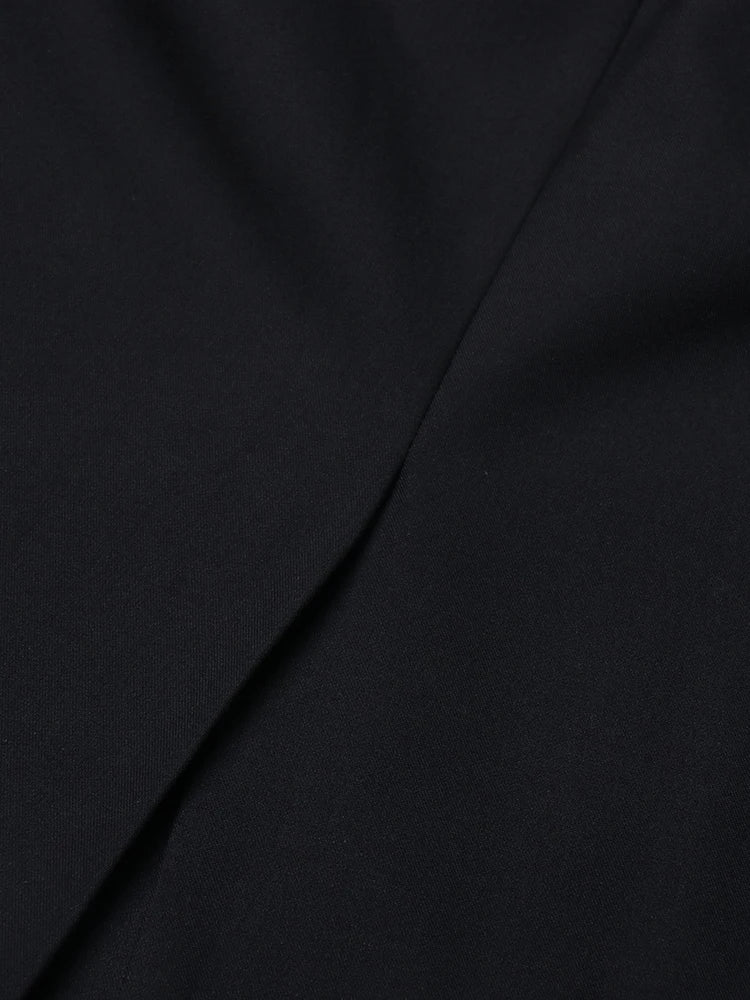 Notched Collar Belt Temperament Blazer