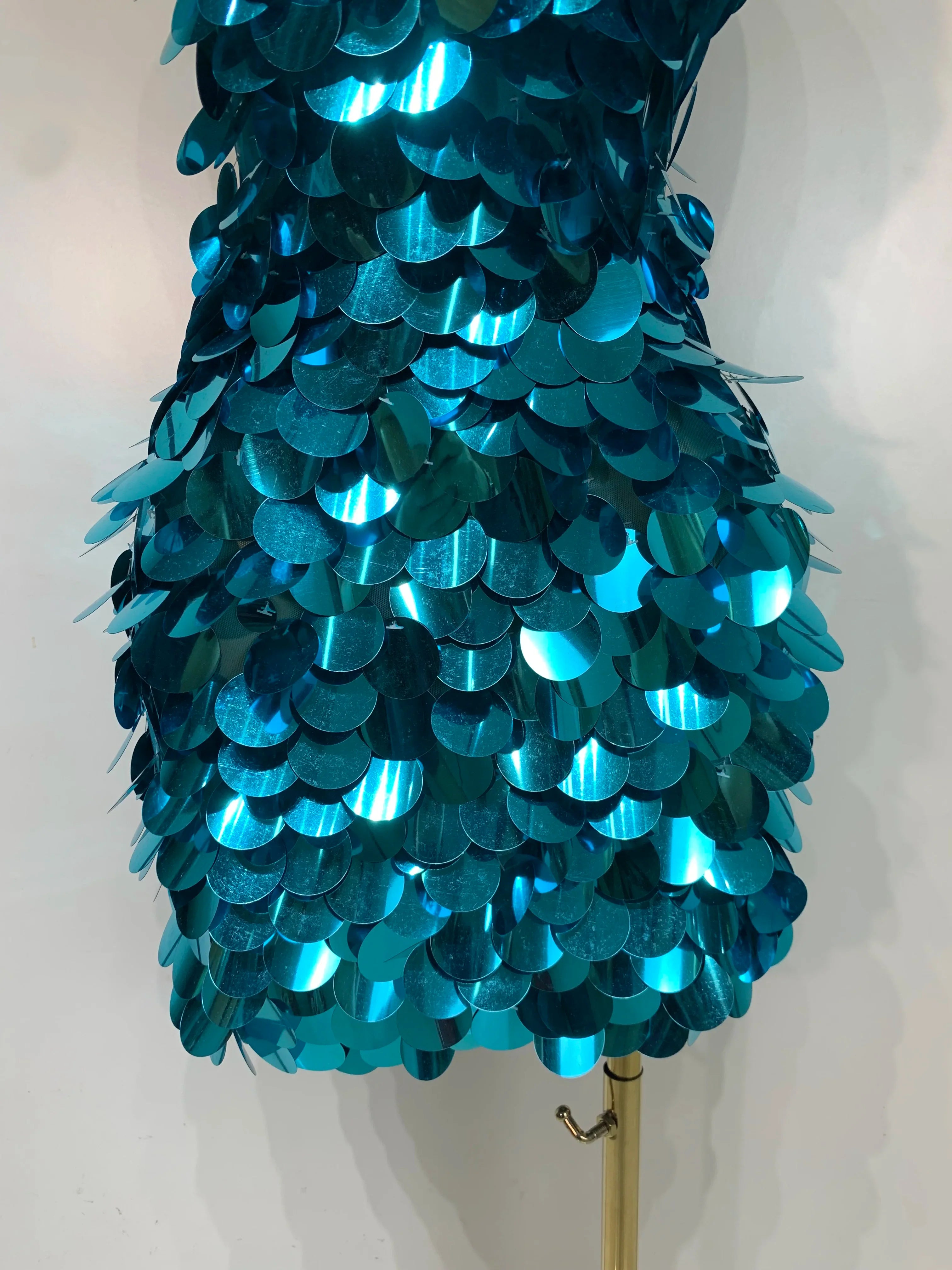 Marissa Sequins Backless Mini Dress