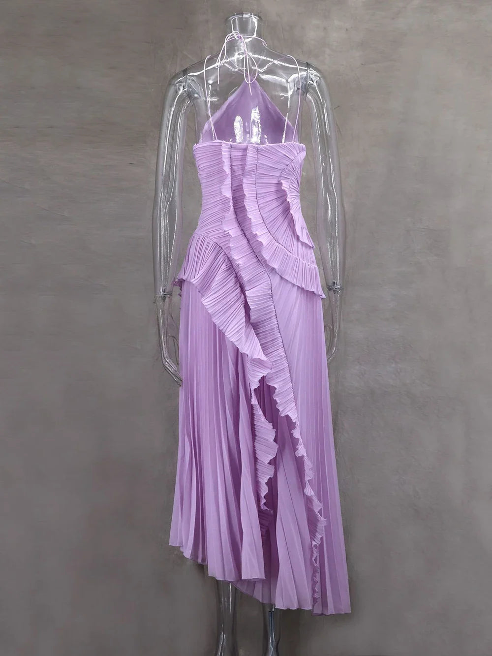 Kelsi Chiffon Ruffle Maxi Dress