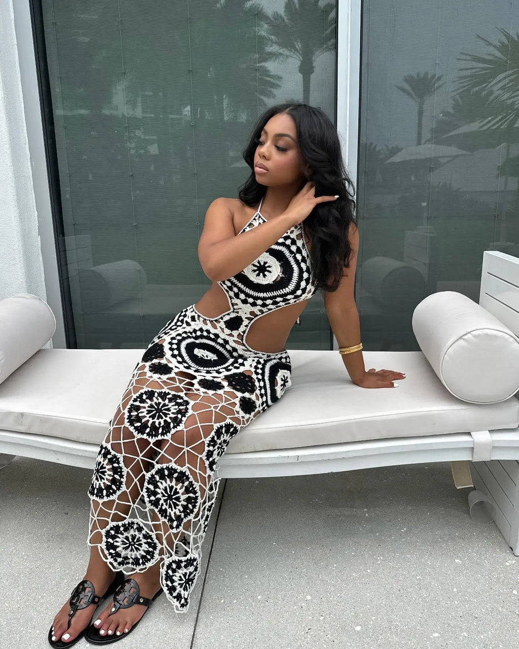 Florali Crochet Maxi Dress