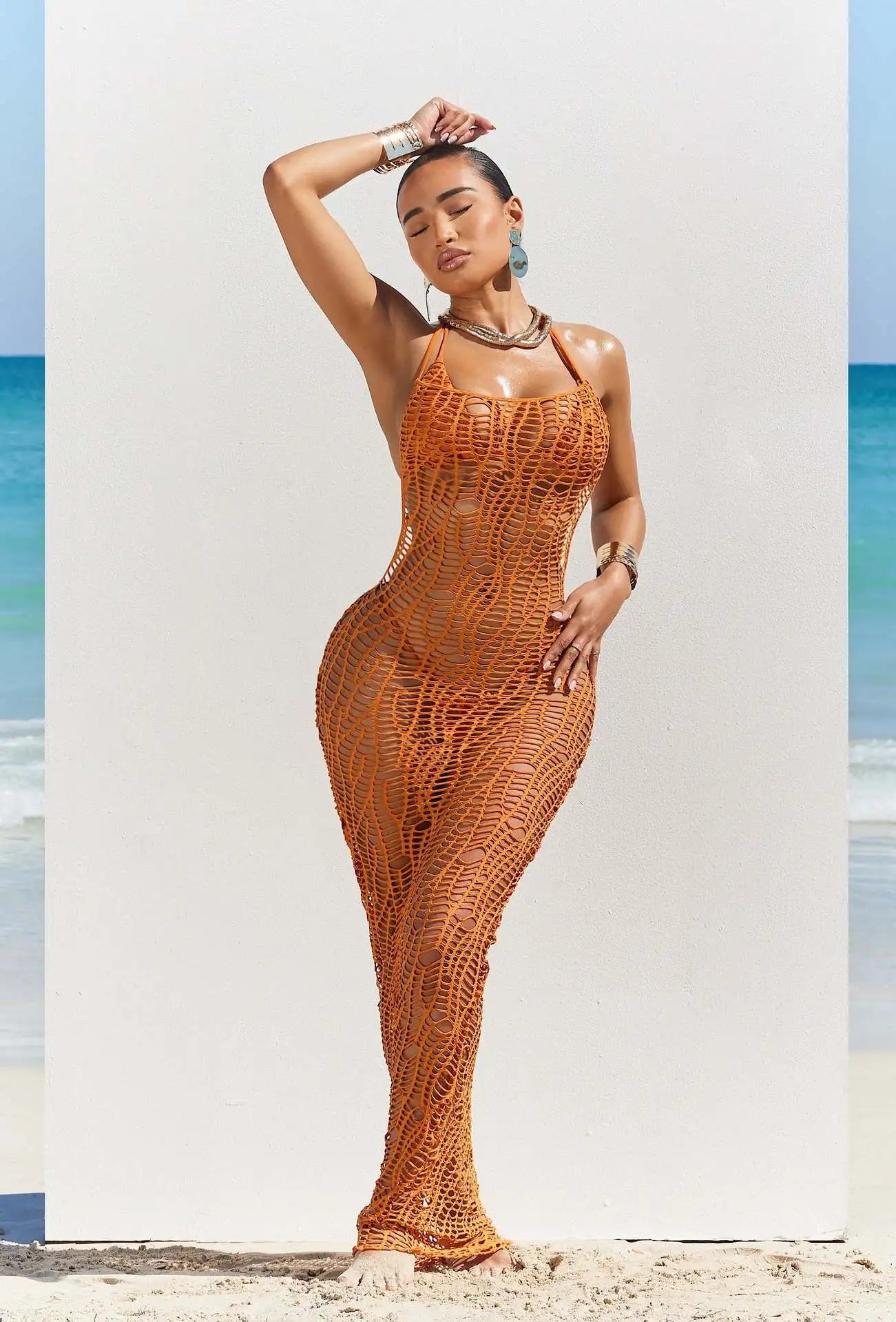 Bikini 3pcs Knitted Dress