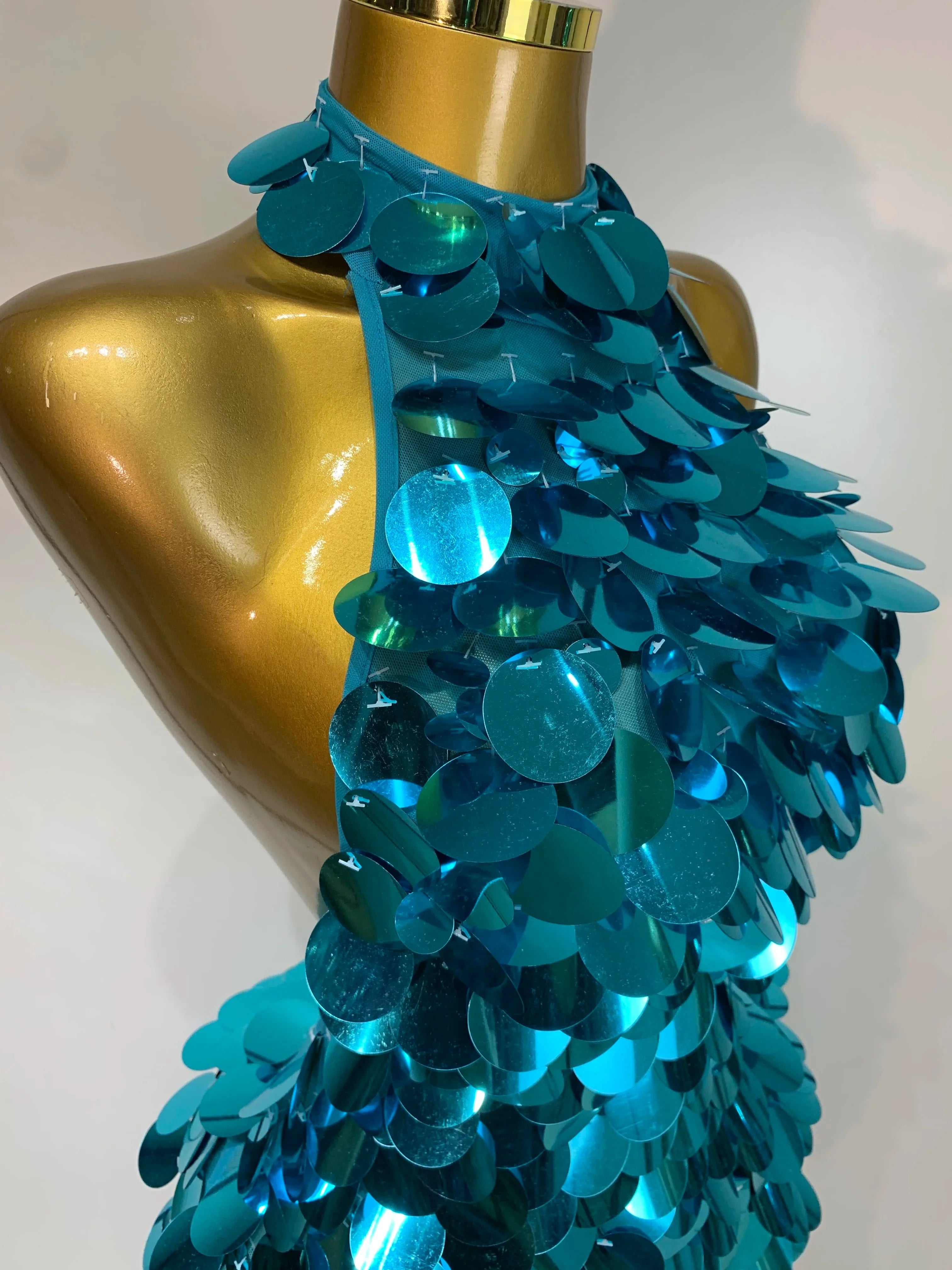 Marissa Sequins Backless Mini Dress