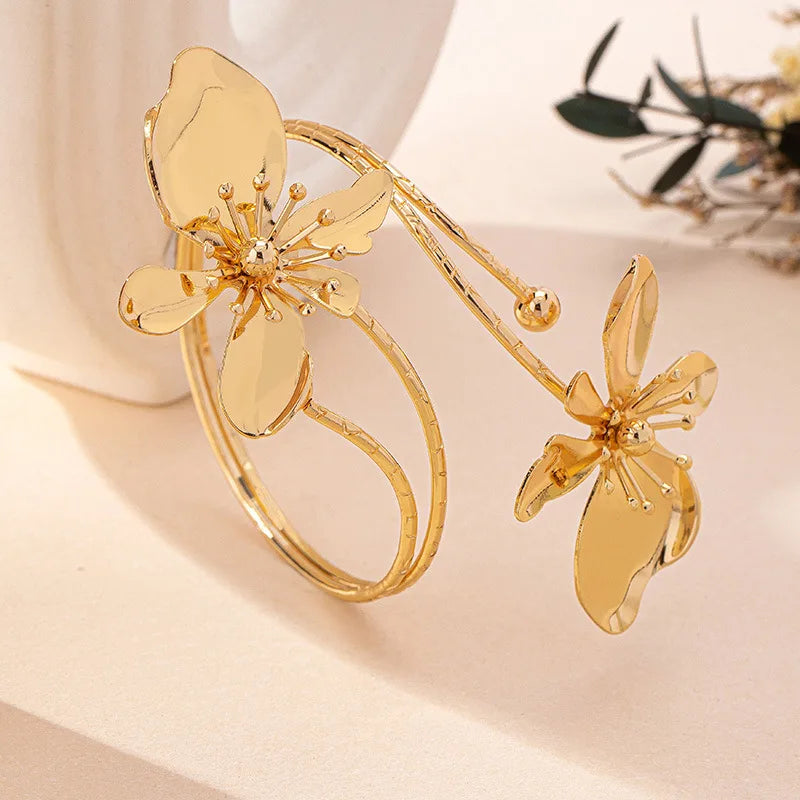 Flower Arm Cuff Bracelet
