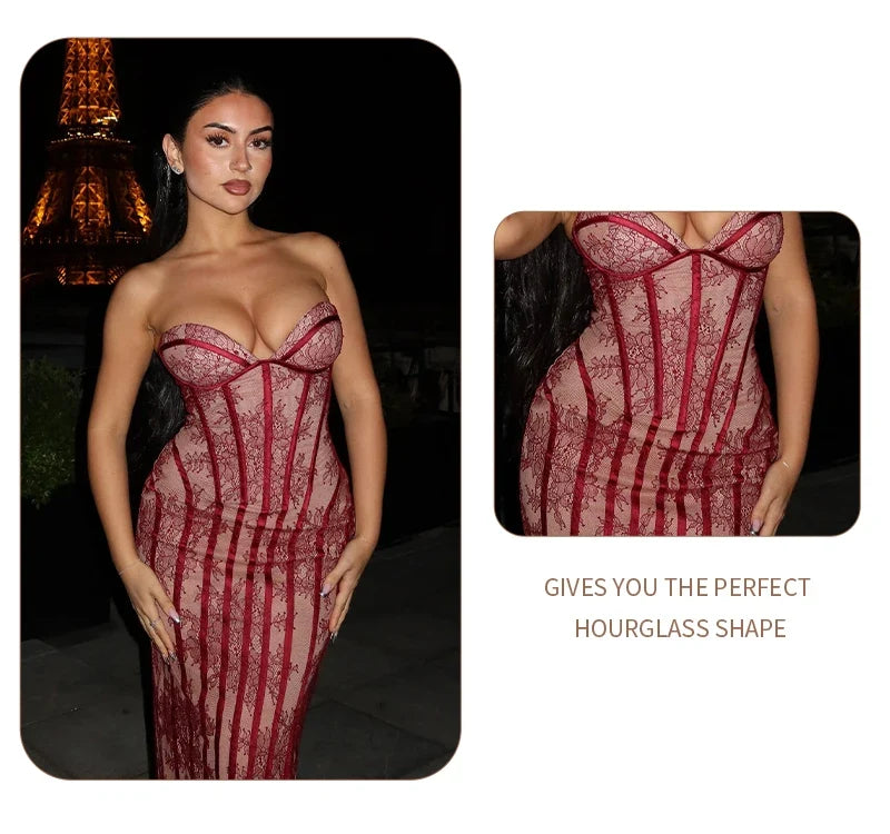 Kerry Corset Bustier Maxi Dress