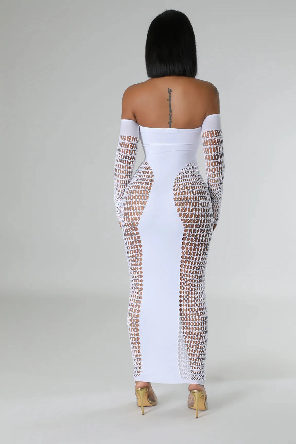 Caroline Mesh Maxi Dress