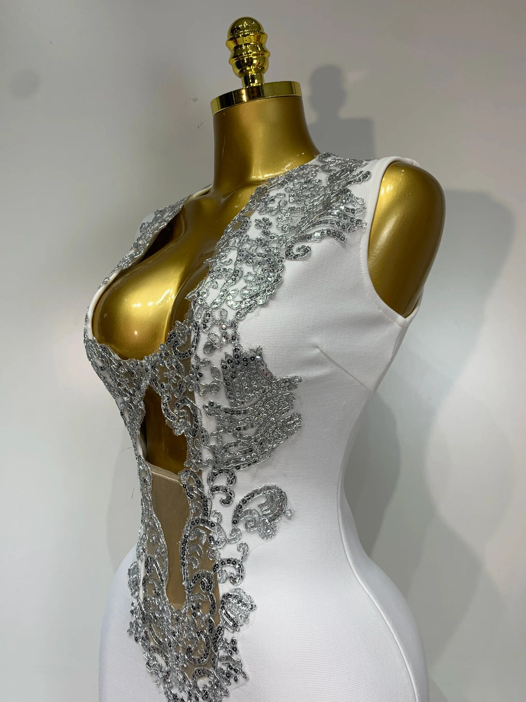 Merynda Sequin Bandage Mini Dress