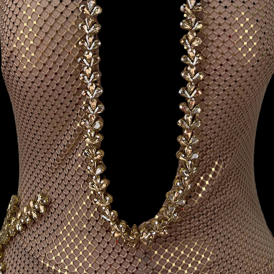 Michelle Sequins Maxi Dress