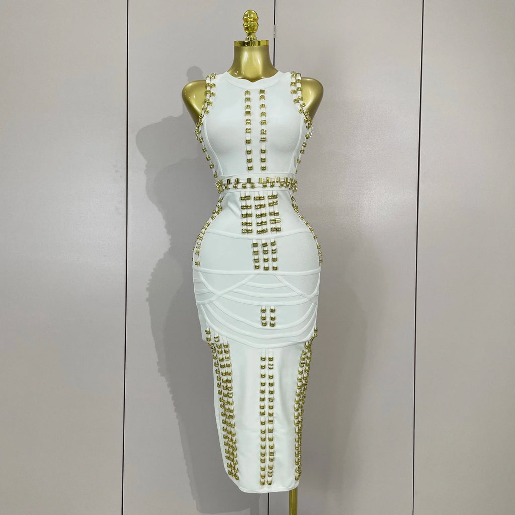 Hollywood Bandage Midi Dress