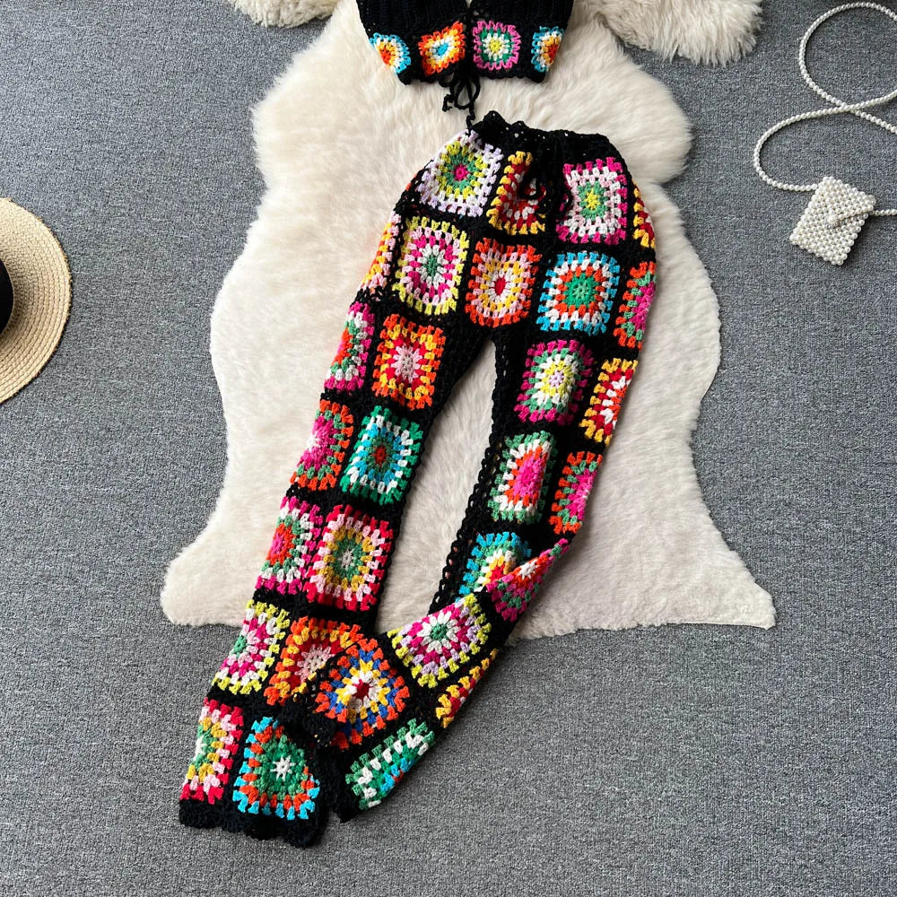 Geelee Crochet Pants Set