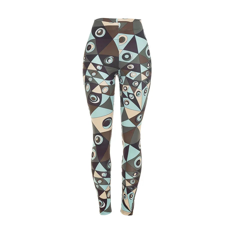 Geometric Print Pants Set