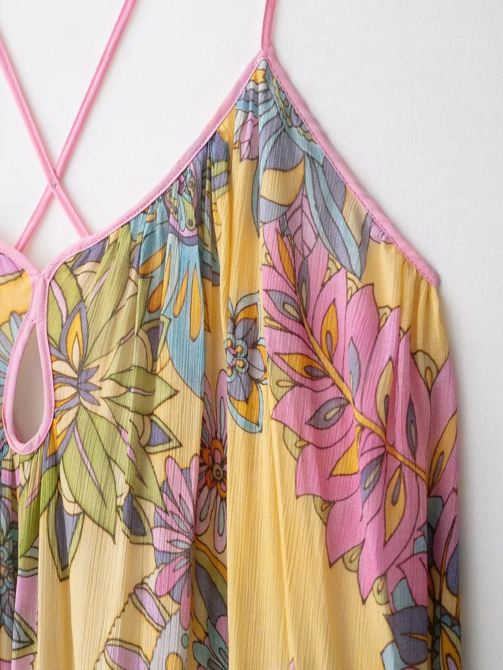 Foral Chiffon Maxi Dress
