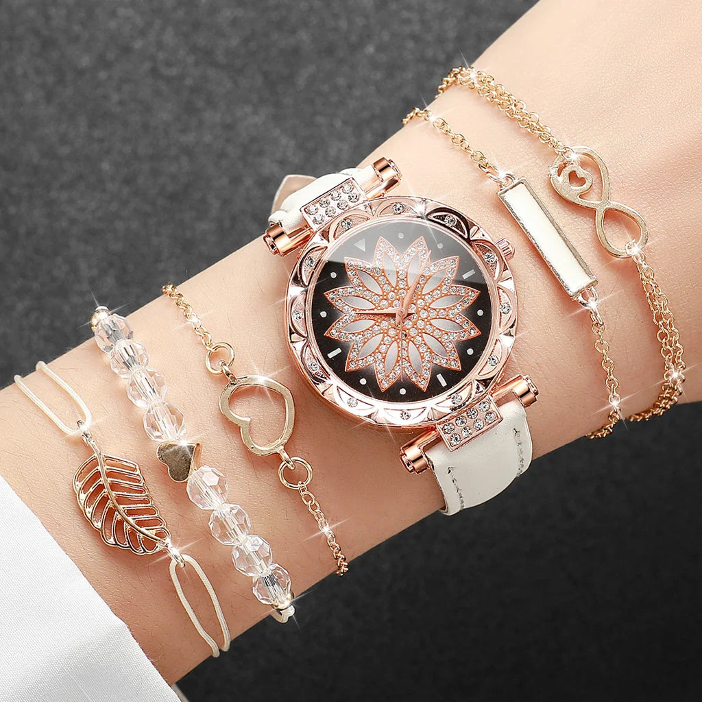 6PCS/Set Watch Bracelet Set（Without Box）