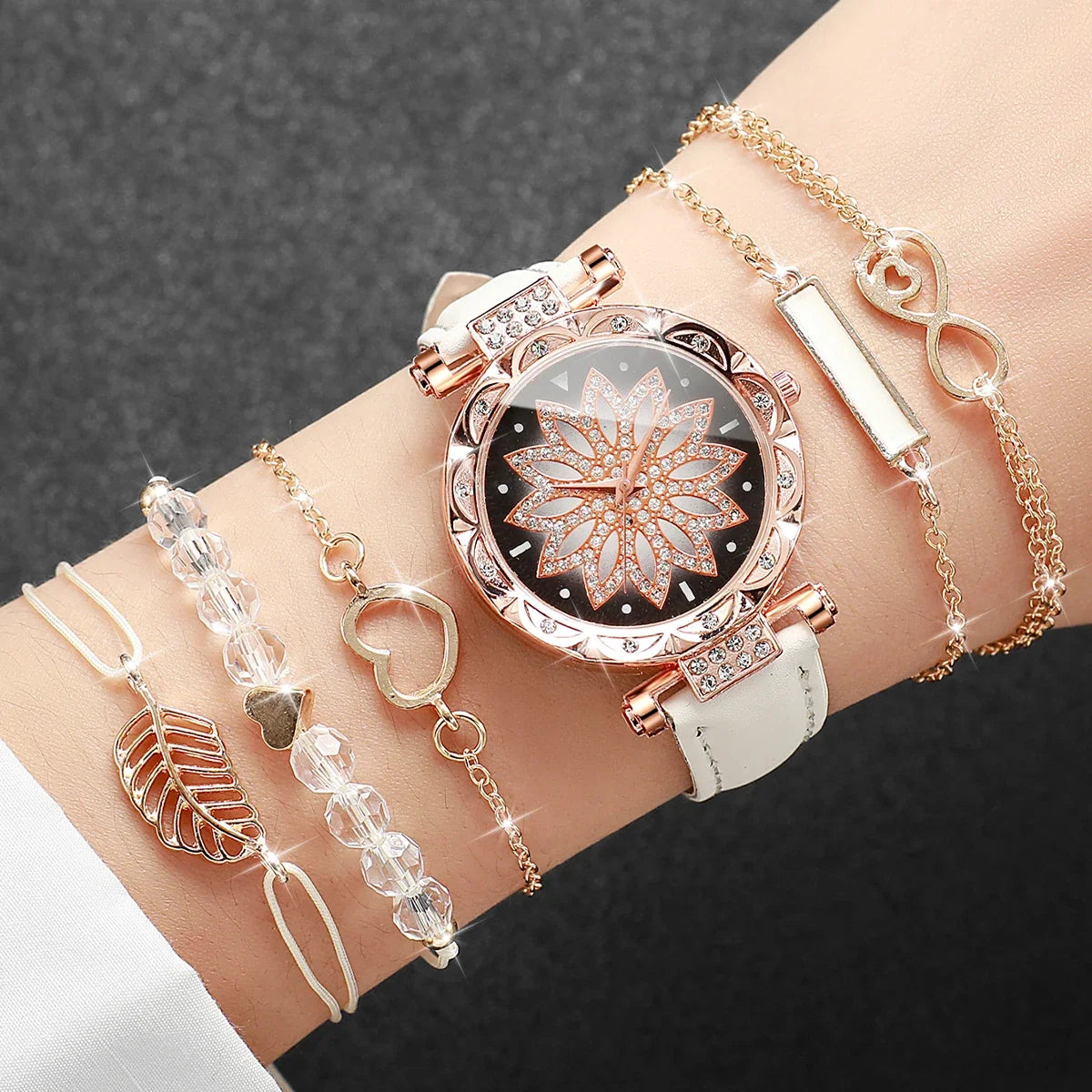 6PCS/Set Watch Bracelet Set（Without Box）
