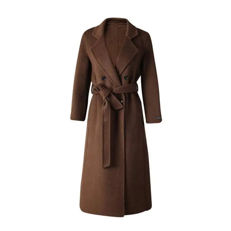 Brown Belted Trench Coat