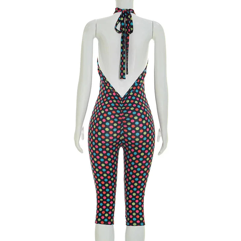 Dot Backless Romper