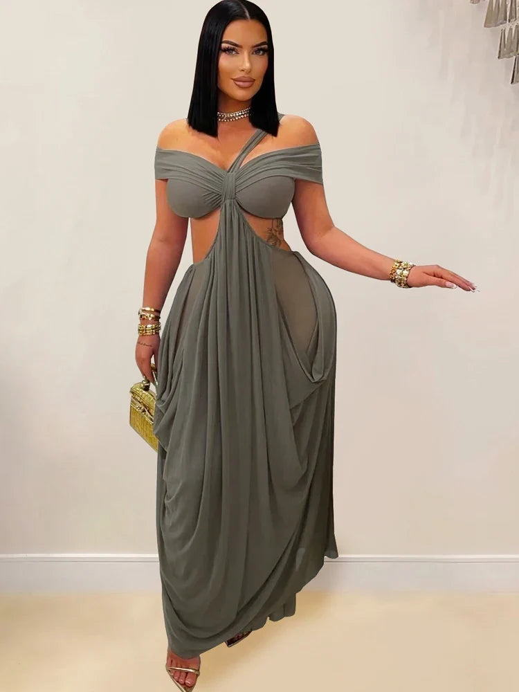 Lona Ruched Maxi Dress