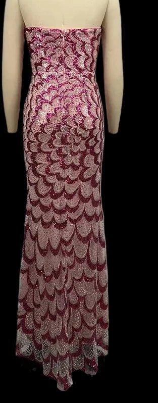 Chic Sequins Mermaid Maxi Dress