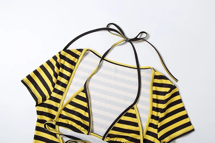Linda Stripe Short Set
