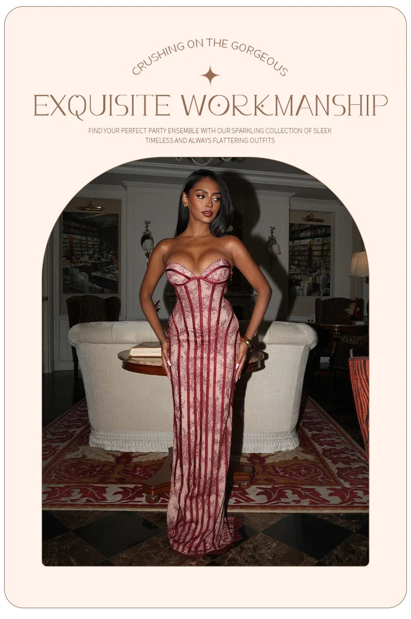 Kerry Corset Bustier Maxi Dress