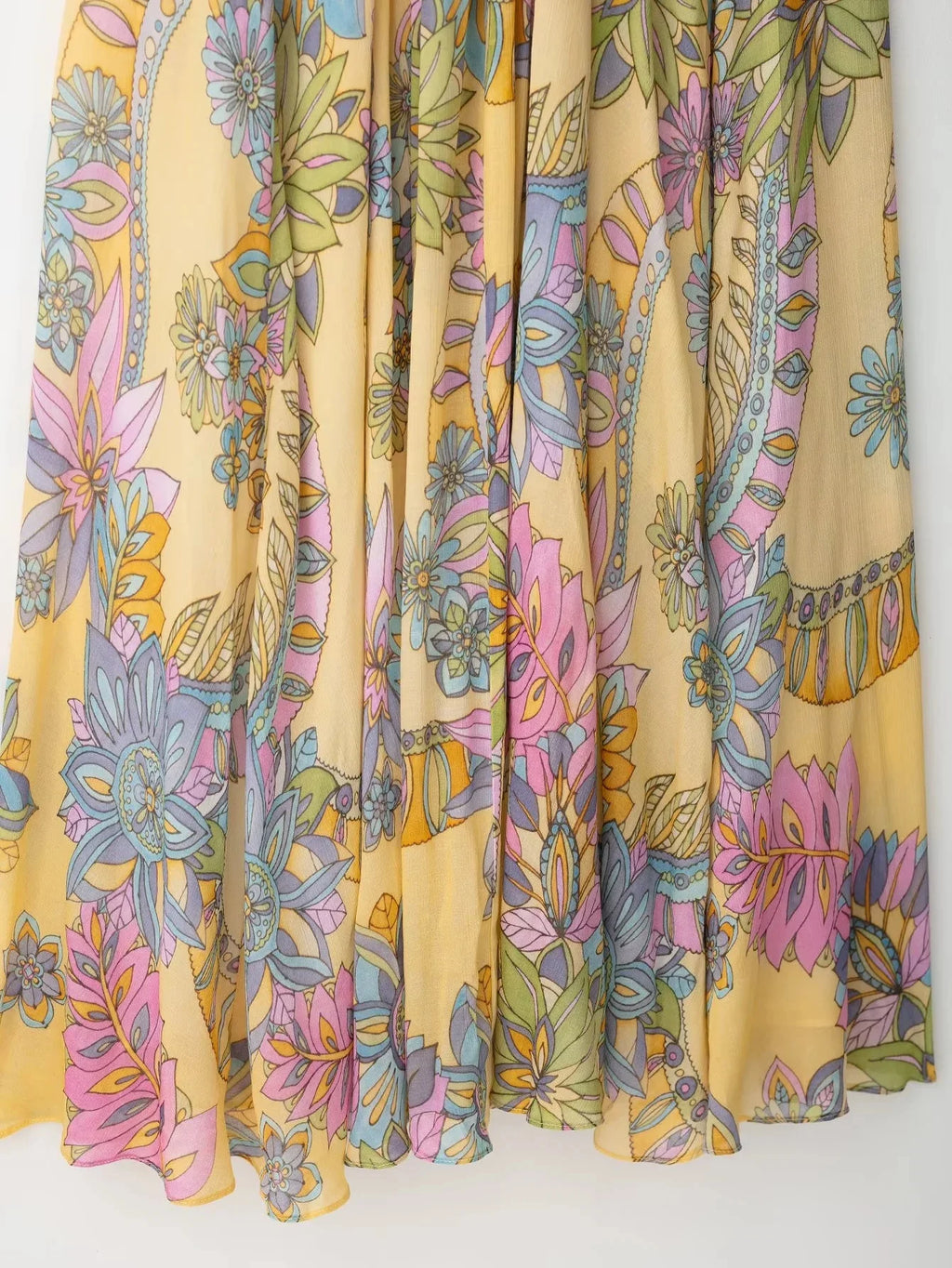 Foral Chiffon Maxi Dress
