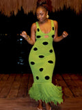 Katrina Knit Tassel Maxi Dress