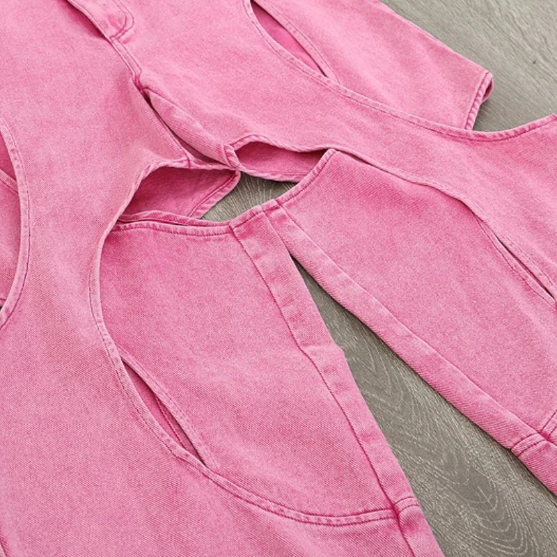Baby Pink High Waist Jeans