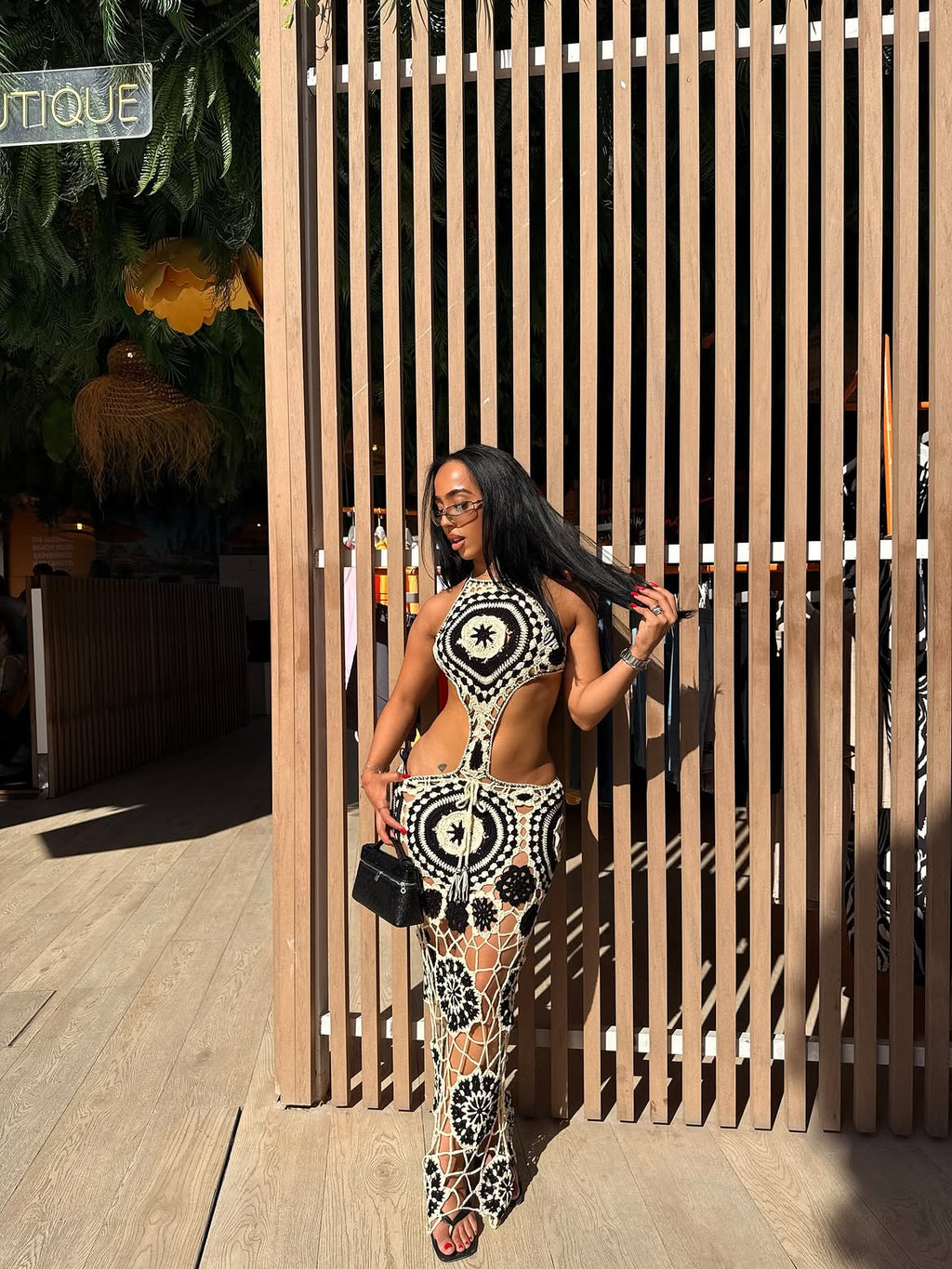 Florali Crochet Maxi Dress