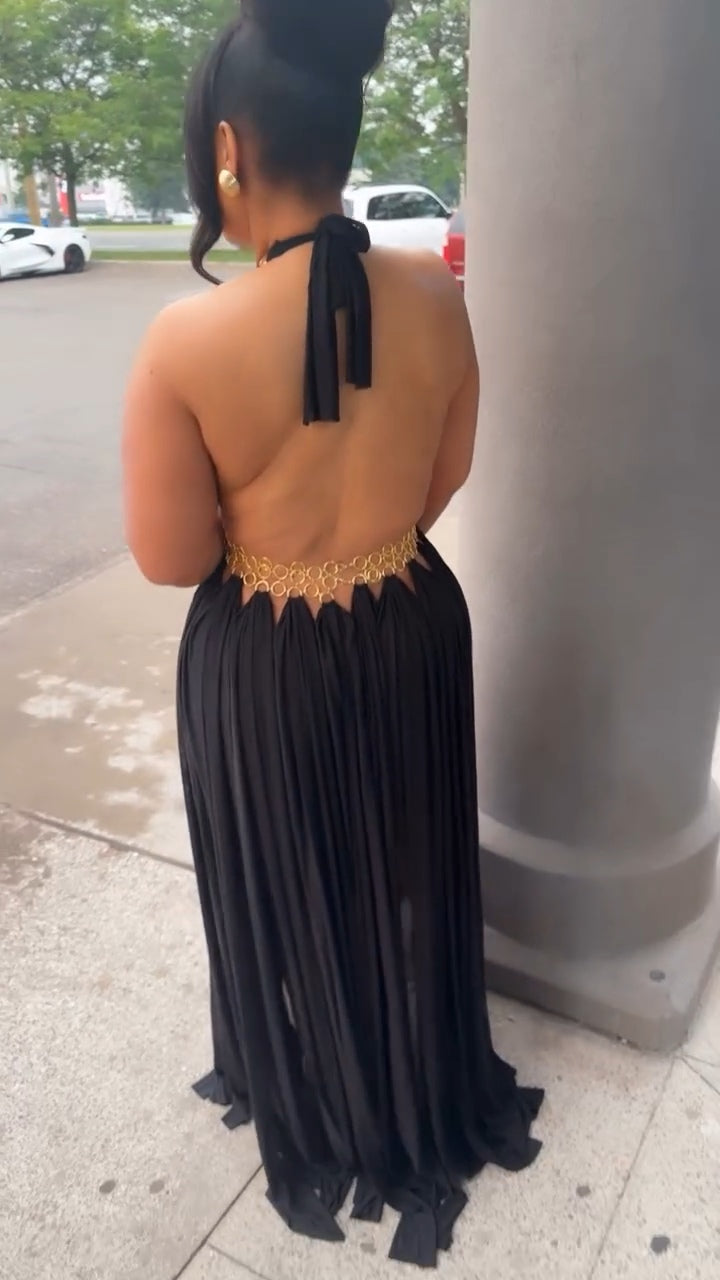Celena Backless Maxi Dress