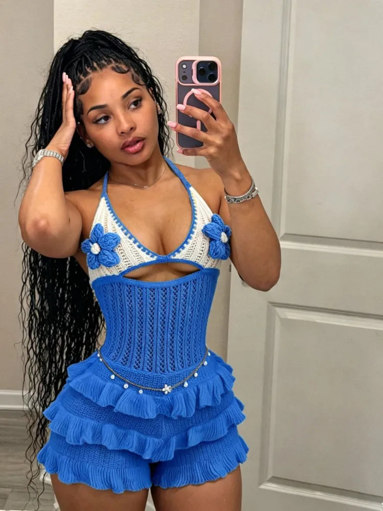 Coquette Crochet Romper