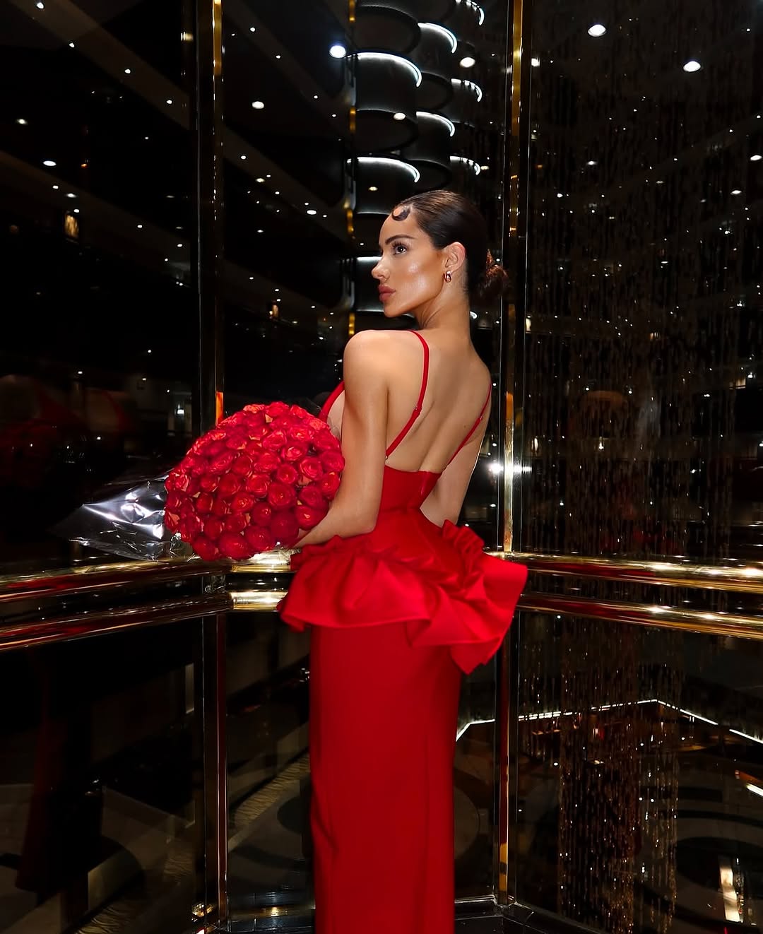 Huda Peplum Bandage Dress