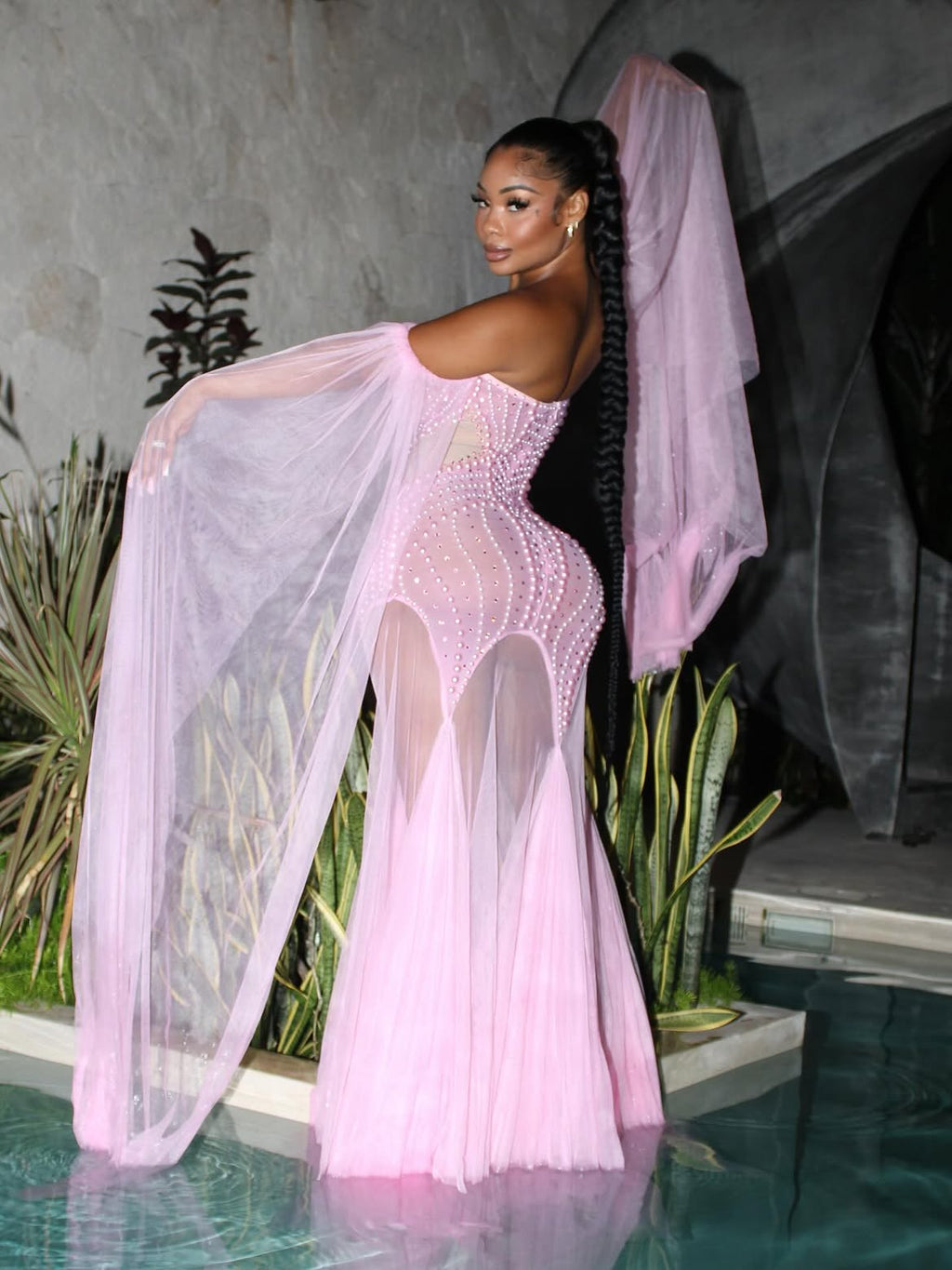 Helena Sheer Maxi Dress