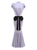 Bowknot Mermaid Maxi Dress