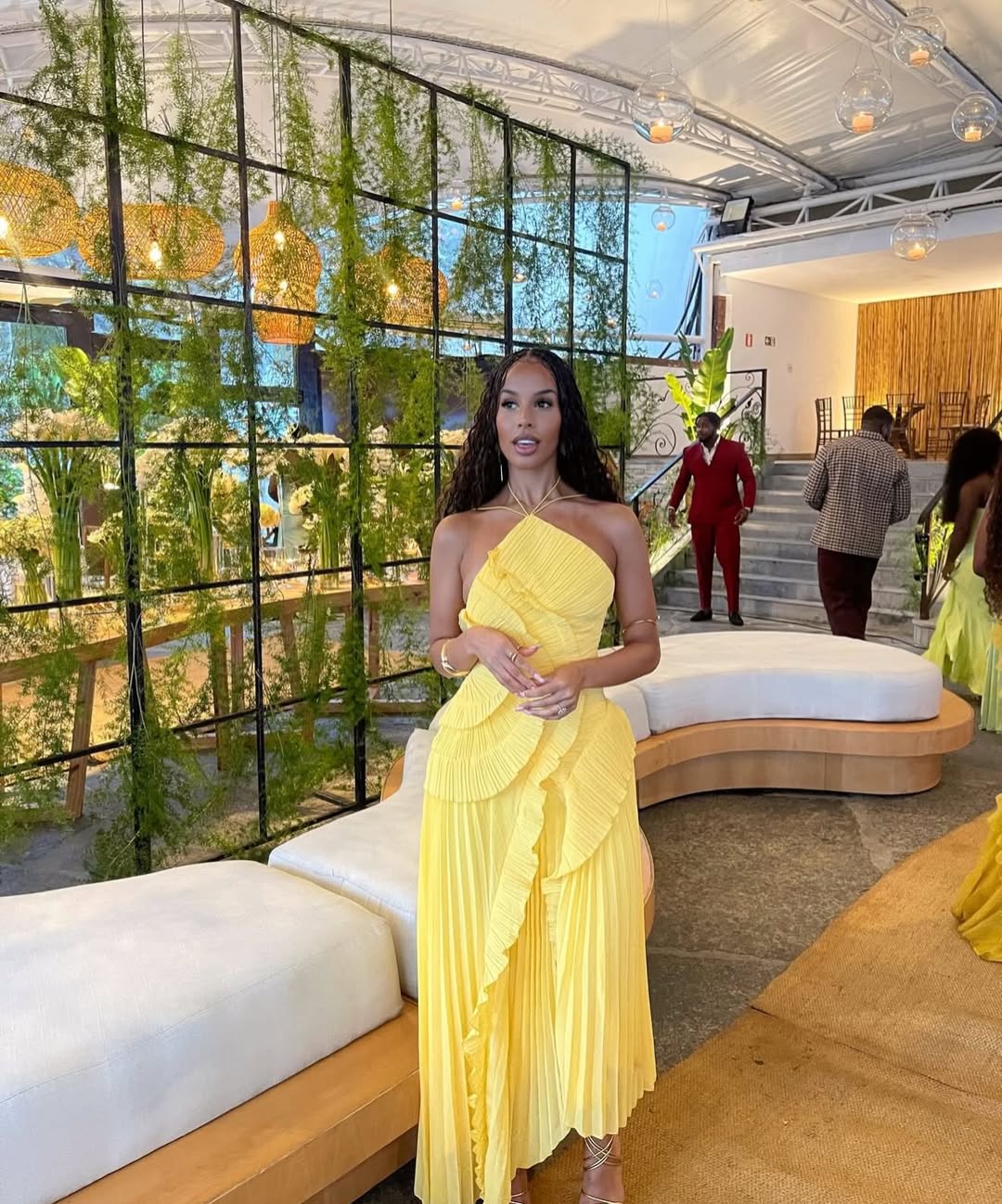 Kelsi Chiffon Ruffle Maxi Dress