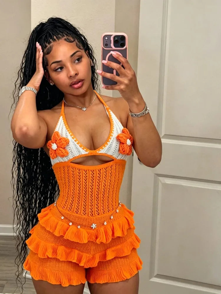 Coquette Crochet Romper