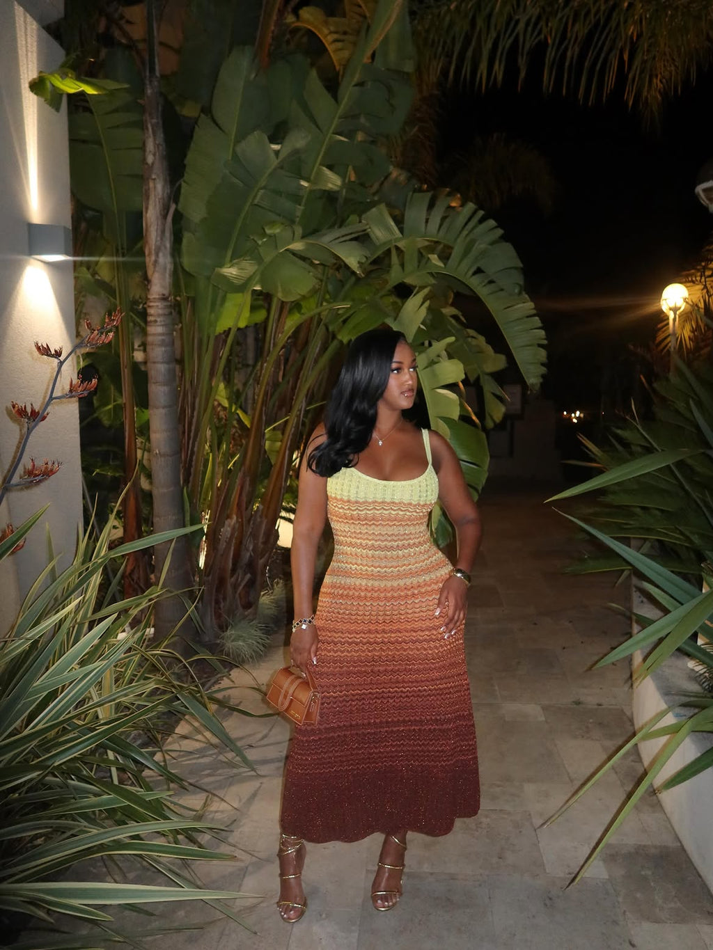 Boho Knitted Maxi Dress
