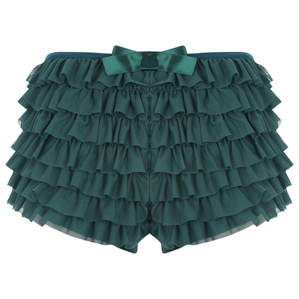 Low Rise Ruffles Tiered Short