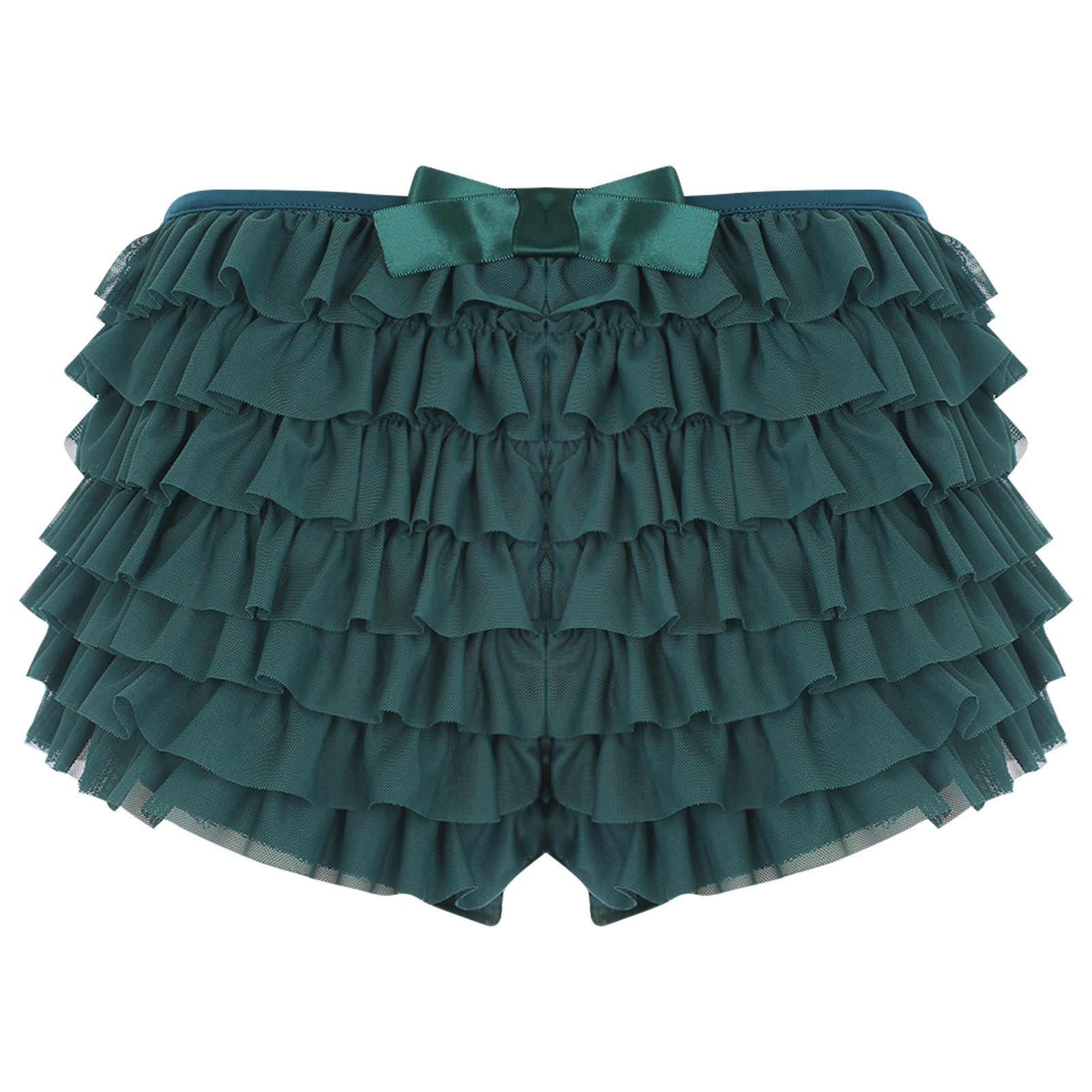 Low Rise Ruffles Tiered Short