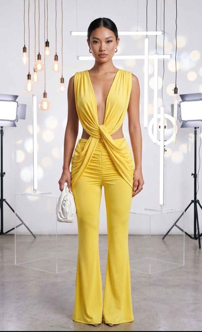 Clara Ruched Jumpsuit