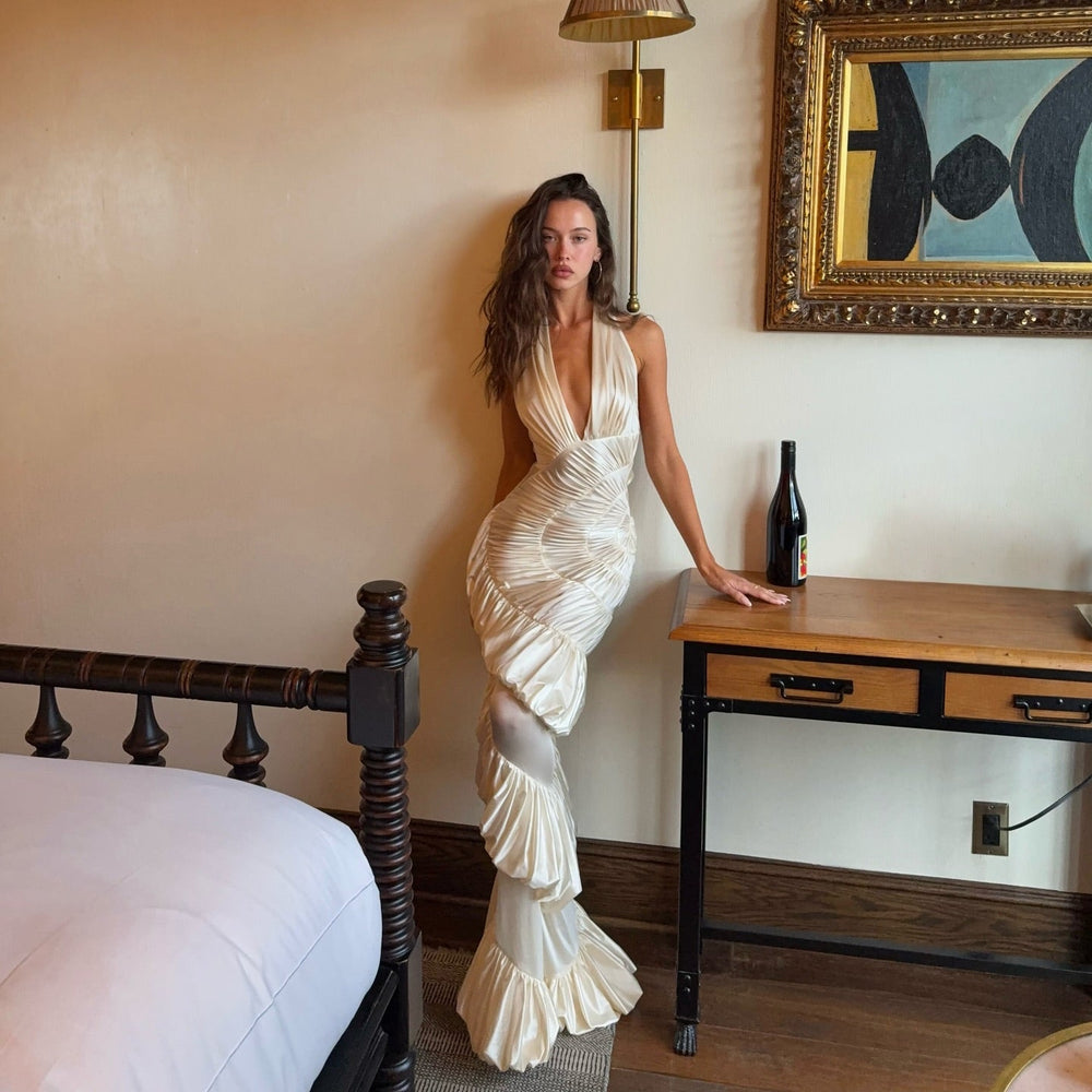 Katrine Ruffles Maxi Dress