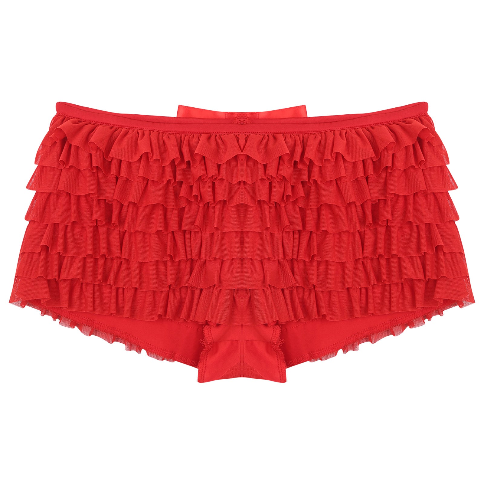 Low Rise Ruffles Tiered Short