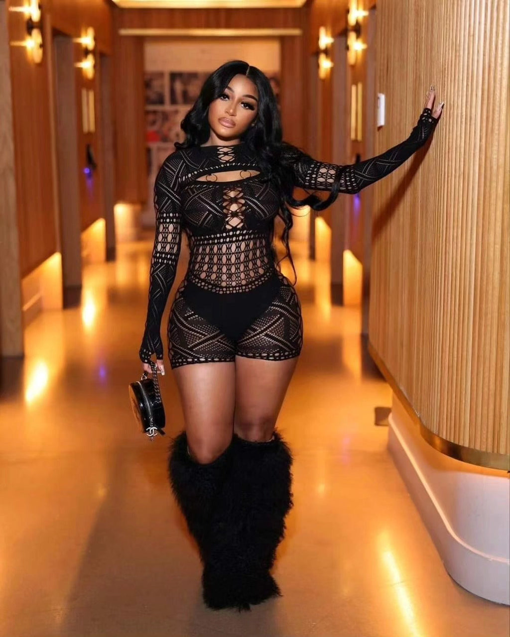 Manda Mesh Romper