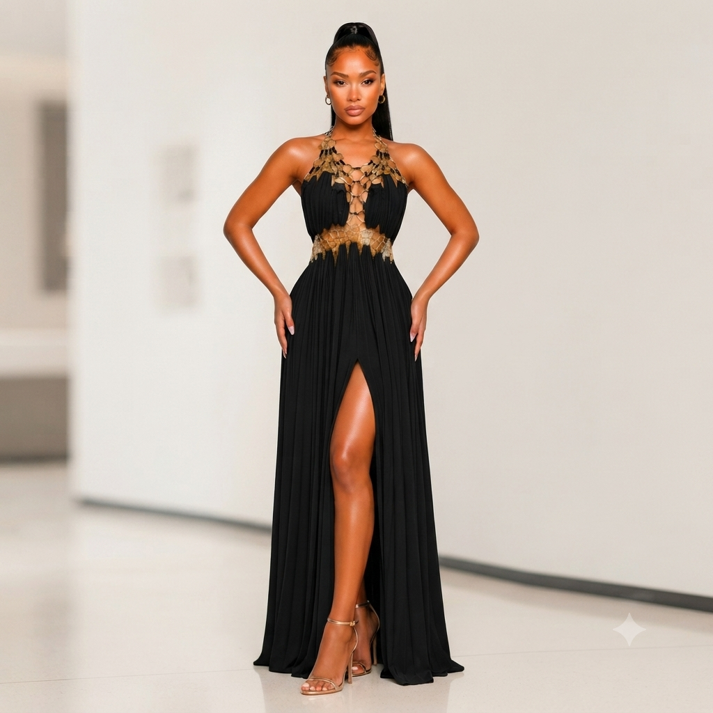 Celena Backless Maxi Dress