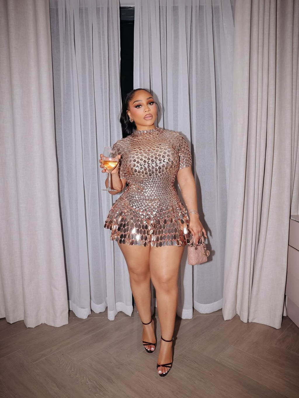 Life Of The Party Sequins Dress