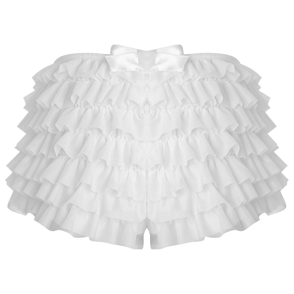 Low Rise Ruffles Tiered Short