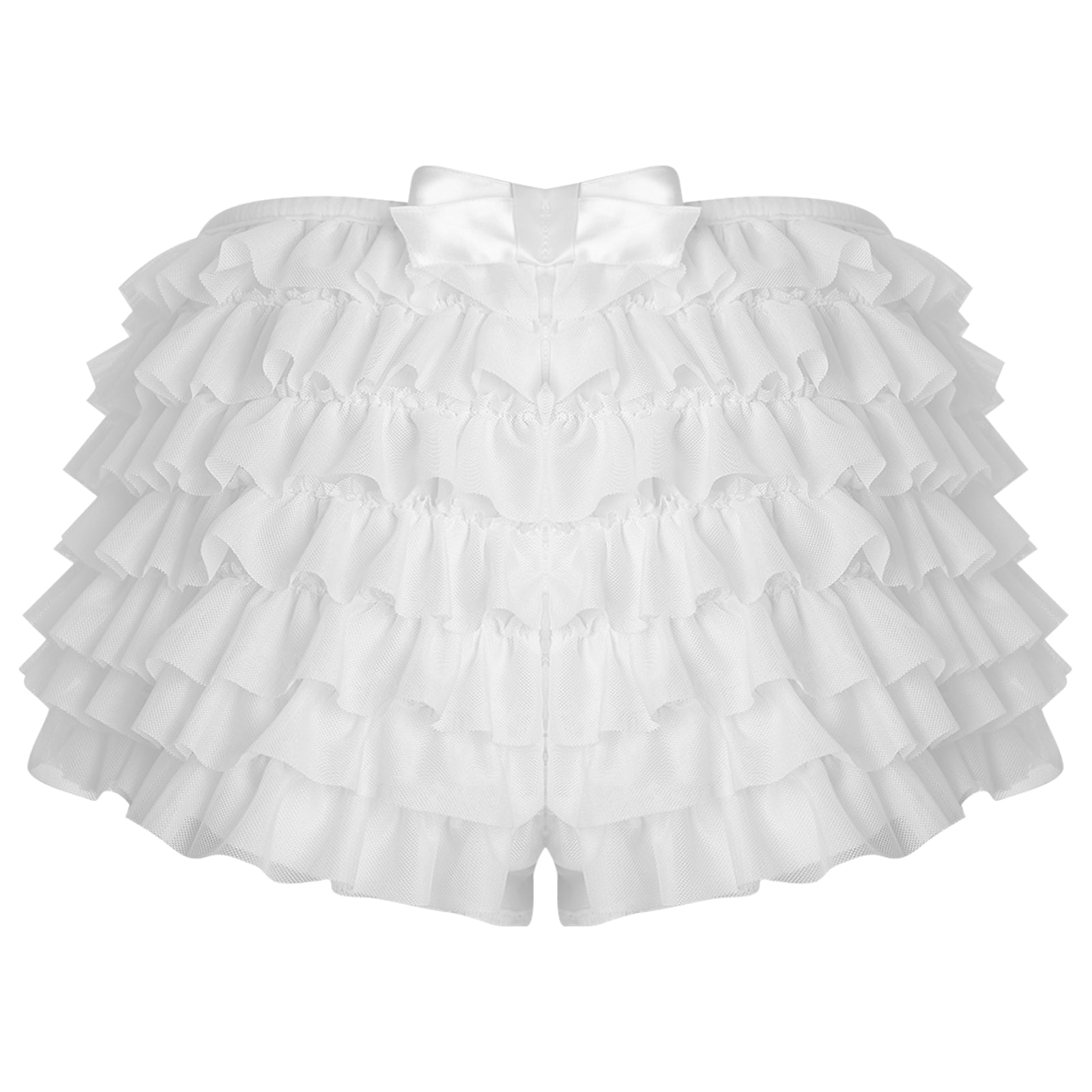 Low Rise Ruffles Tiered Short