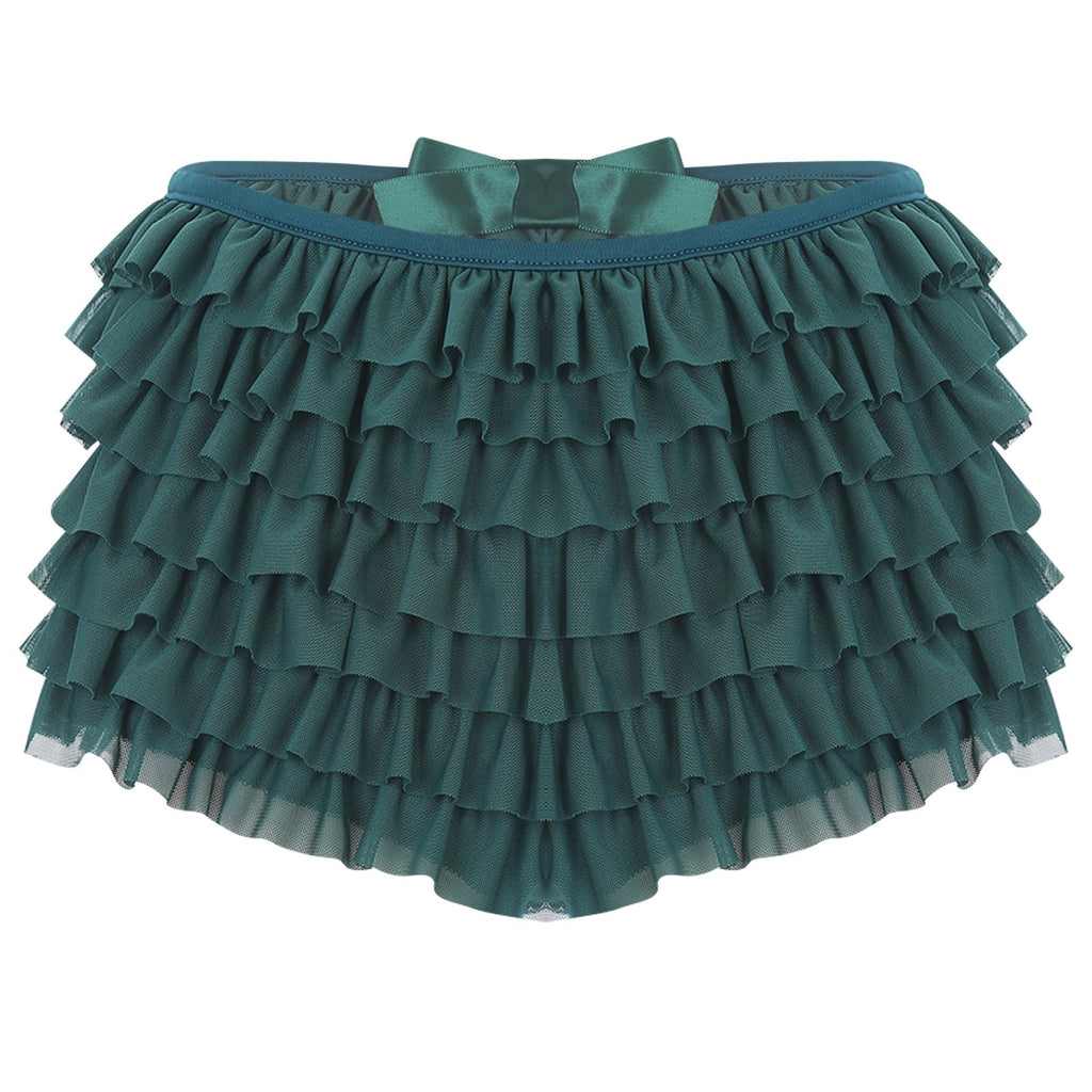 Low Rise Ruffles Tiered Short