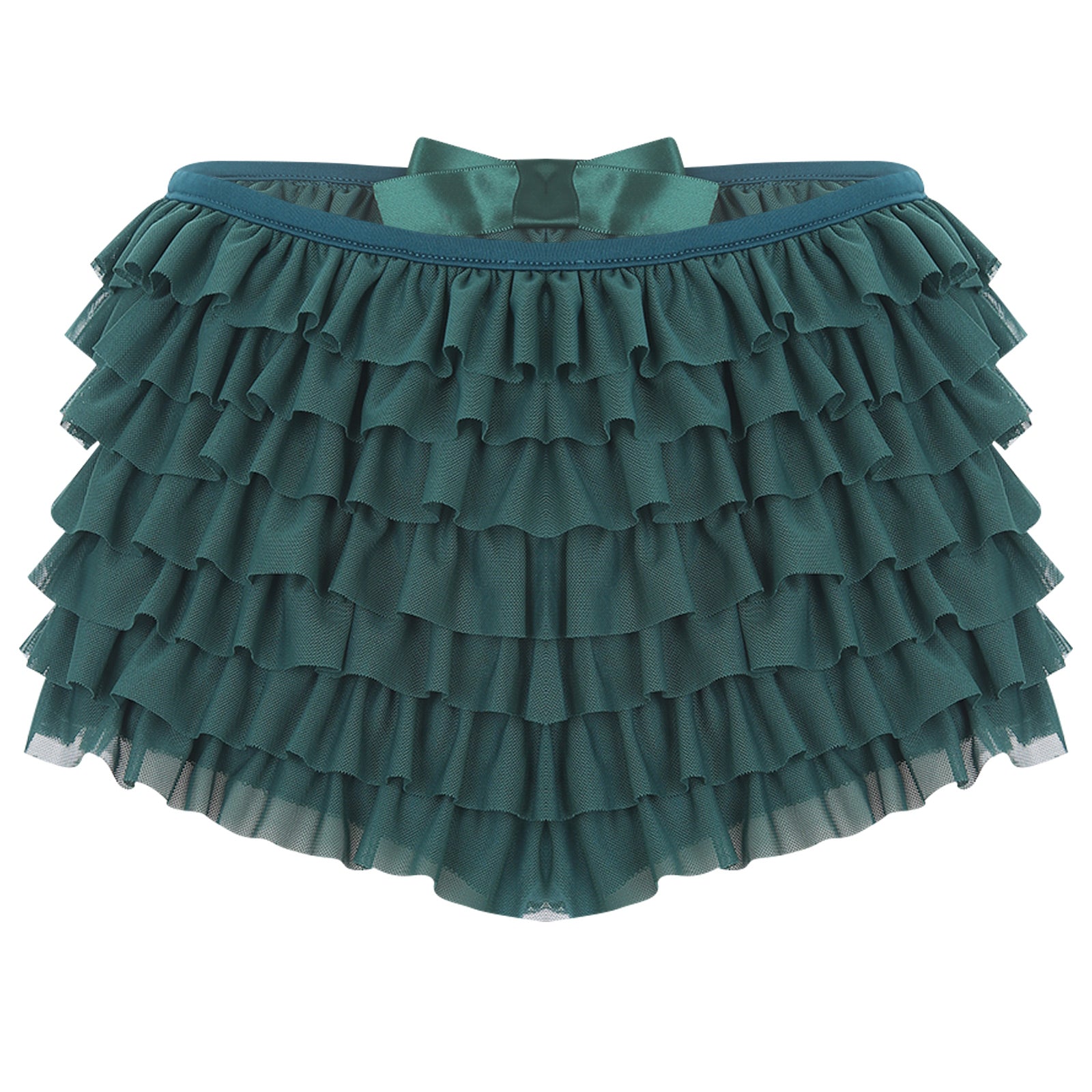 Low Rise Ruffles Tiered Short